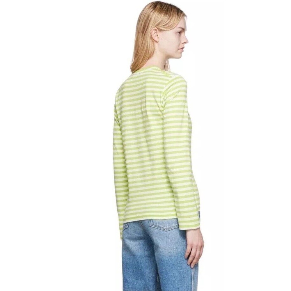 COMME DES GARÇONS PLAY Striped Long-Sleeve T-Shirt Tee Top $140 XS - Picture 2 of 10